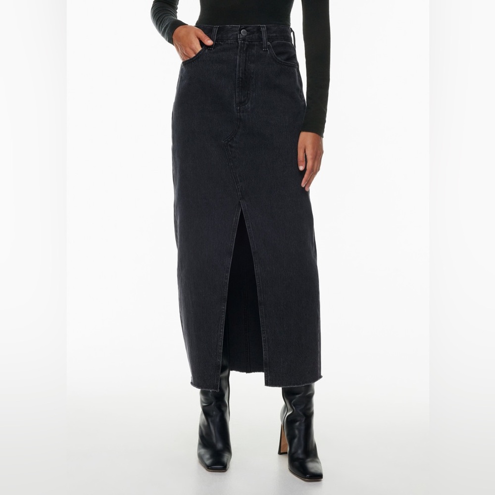 Denim Forum The '90s Vintage Maxi Jean Skirt Size 24